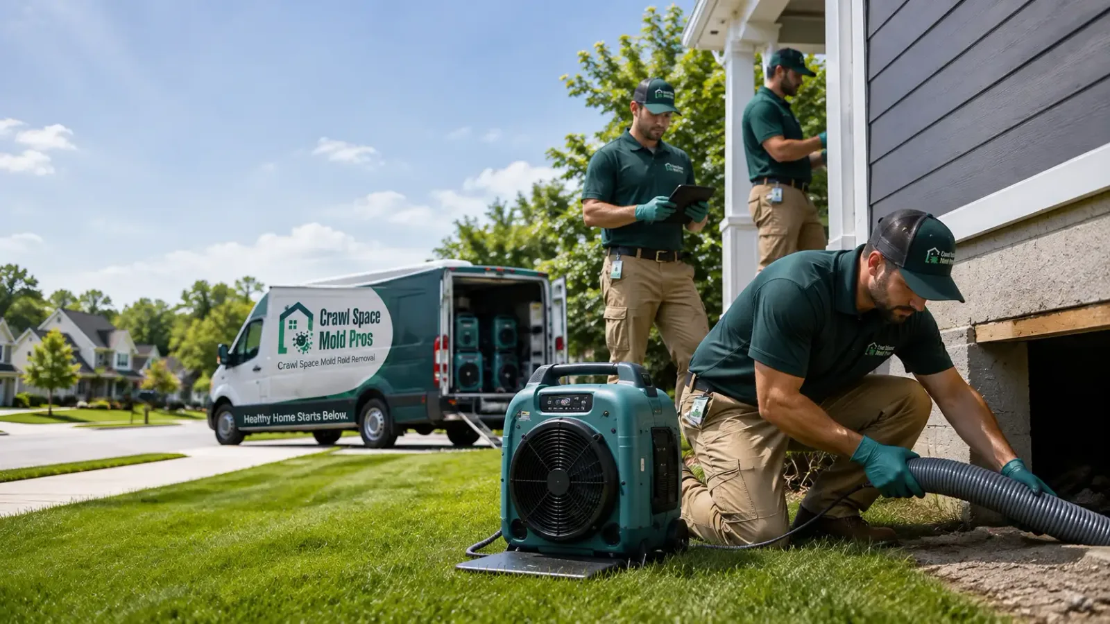 Crawl Space Mold Removal in Hope Valley, RI